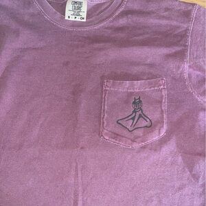 Comfort Colors Mauve Tee with Graphic Pocket